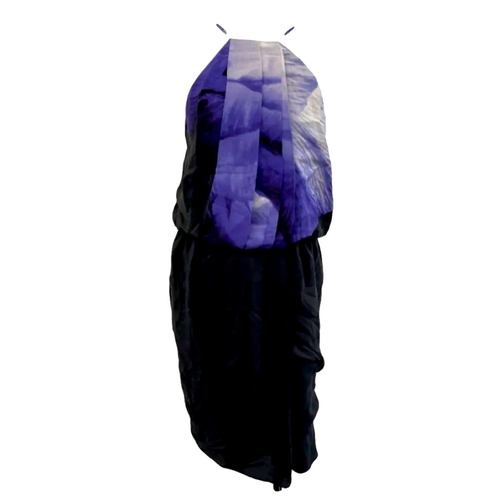 Robert Rodriguez Tulip dress purple on black
